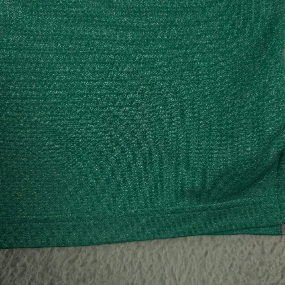 Adidas Polo Shirt Mens Medium Green Climachill Performance Wolf 1885‎ Logo Golf